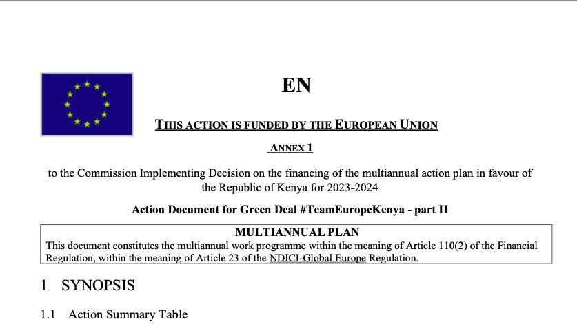 Green Deal #TeamEuropeKenya - part II