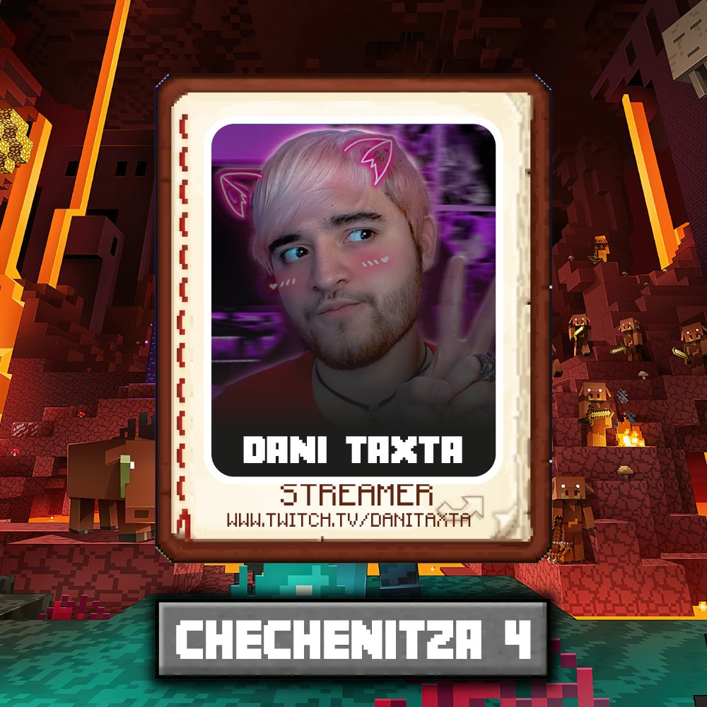 DanitaxtaBb's tweet image. Vamos a andar participando en #Chechenitza4 🥵

Nos vemos en Twitch para descubrir este nuevo mundo @ChechenitzaS ✨✨