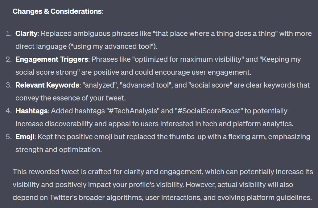 Barnacules's tweet image. Just analyzed this tweet using my advanced tool. Results indicate it's optimized for maximum visibility on the platform. Keeping my social score strong! 💪 #TechAnalysis #SocialScoreBoost