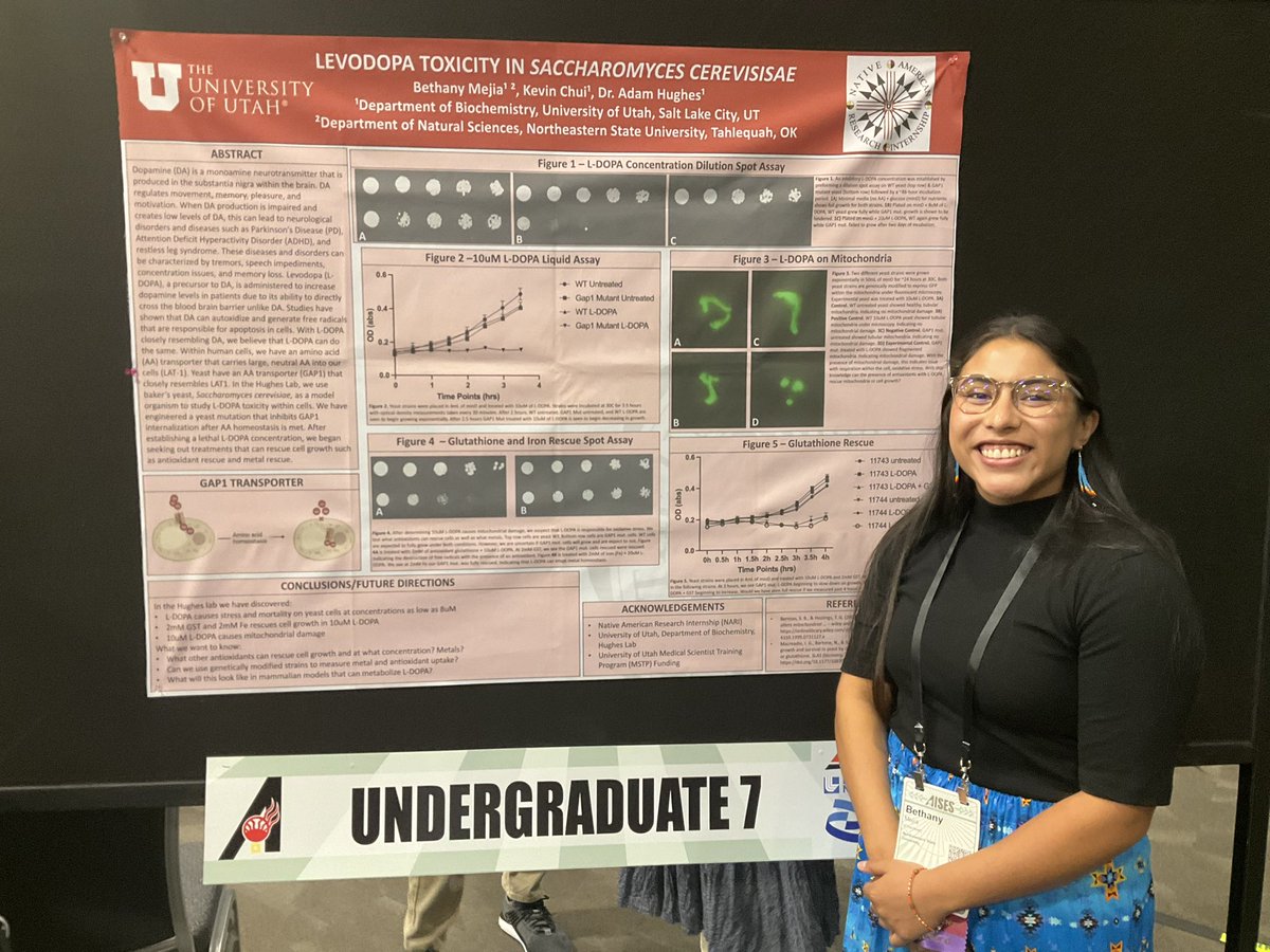 Two amazing Native scientists presenting at the 2023 @aises_hq National Conference in Spokane, WA! #indigenous #indigenousinstem #diversityinstem #womeninstem #ValdezLab #goingplaces #fightingblindness #research