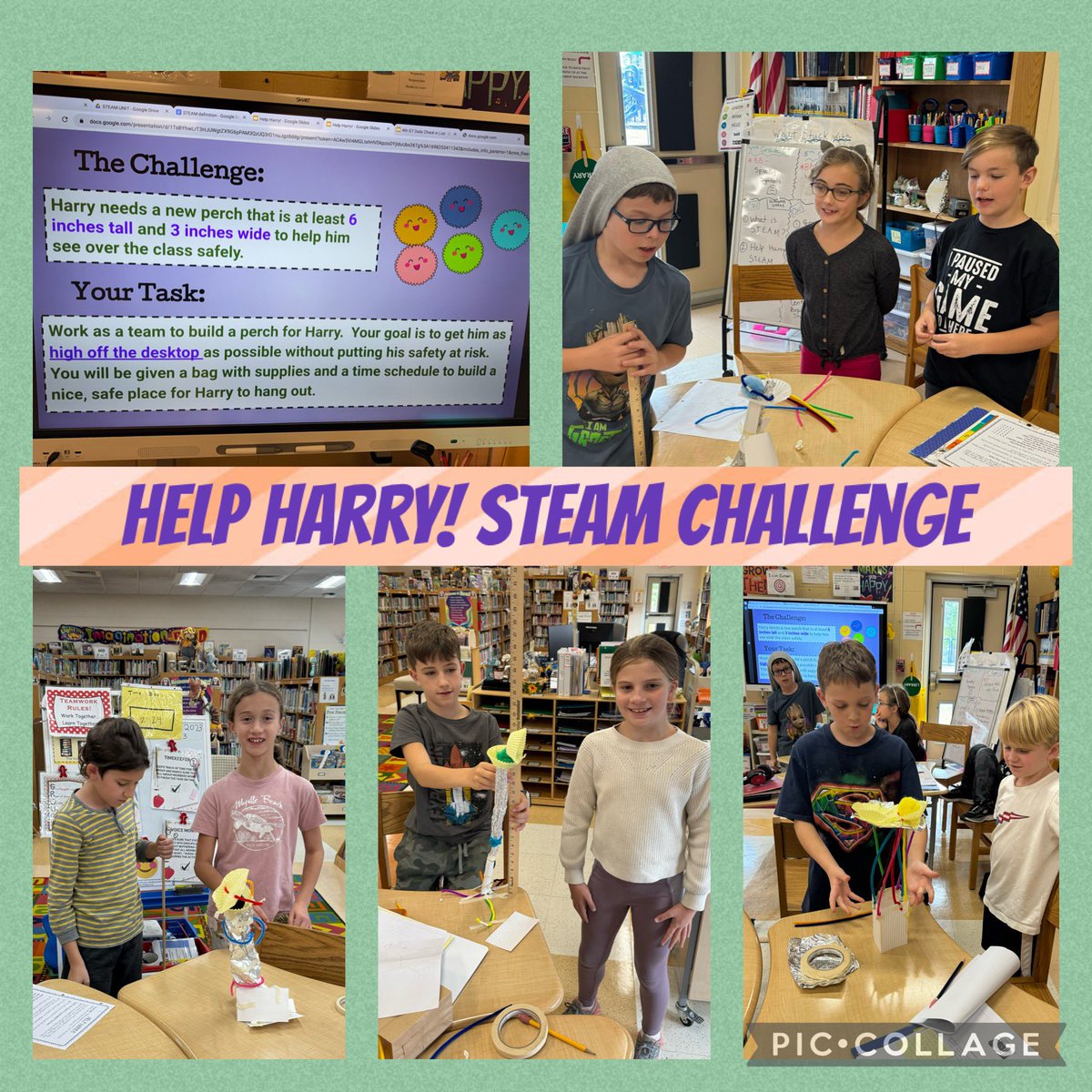 EllenVlachos's tweet photo. 4th grade GT students used the power of STEAM to work together, problem solve and build a tall, stable perch to help Harry get a better view of our classroom 🎉 great job teams!💙💛 @BBPSchools @BPESchool @AcademyBBP @BBPSylvan #BBP #ThisIsBBP #BBPGT #powerofSTEAM https://t.co/lZTWtmrkKL