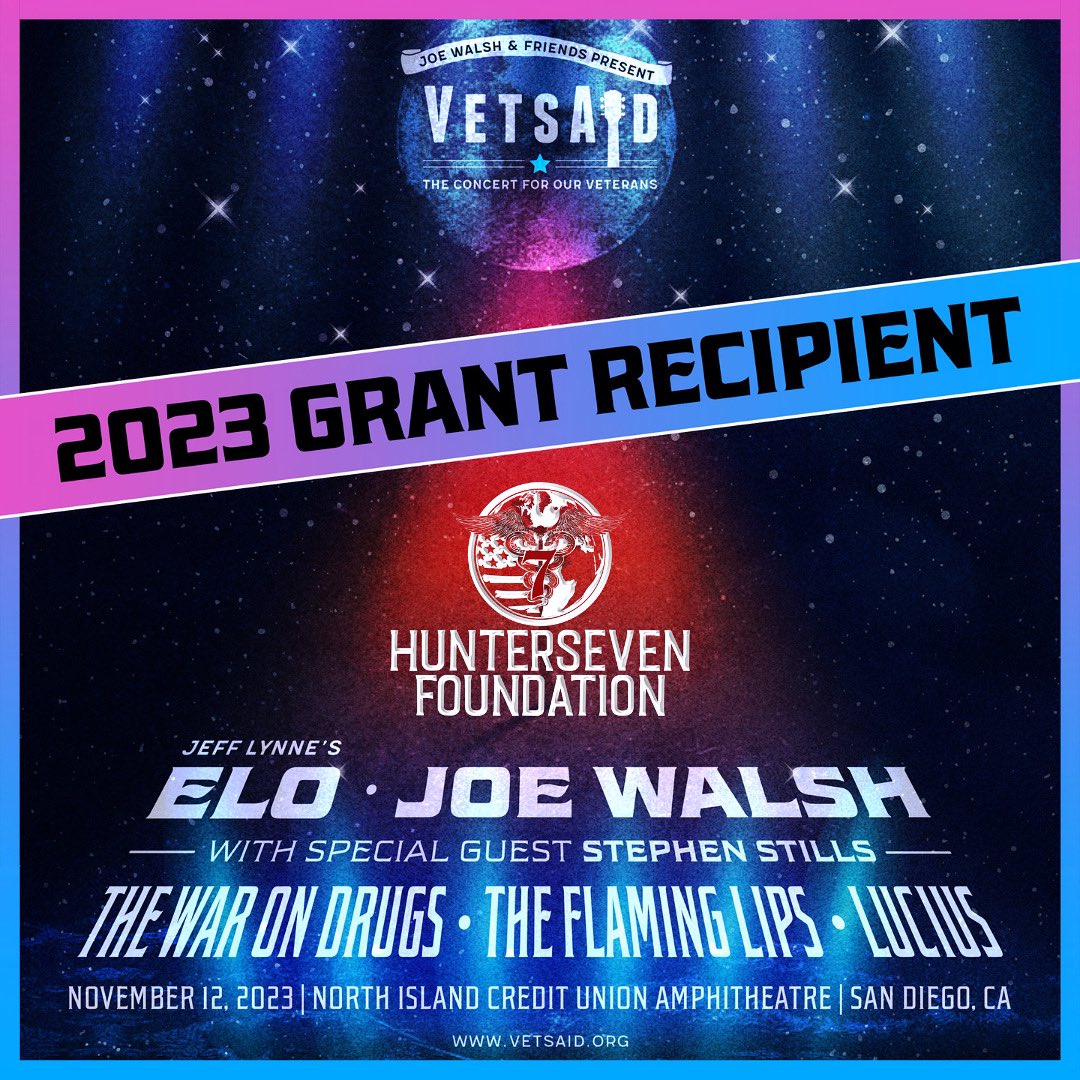 H7Foundation's tweet photo. We’re honored to have been selected as a 2023 #VetsAid Community Grant Recipient for this incredible veterans charity event on Nov. 12th in North Island, CA!
Grab your tickets and come hang out with our team! https://t.co/ejIJOQU7QN https://t.co/PYVAFxEuGJ