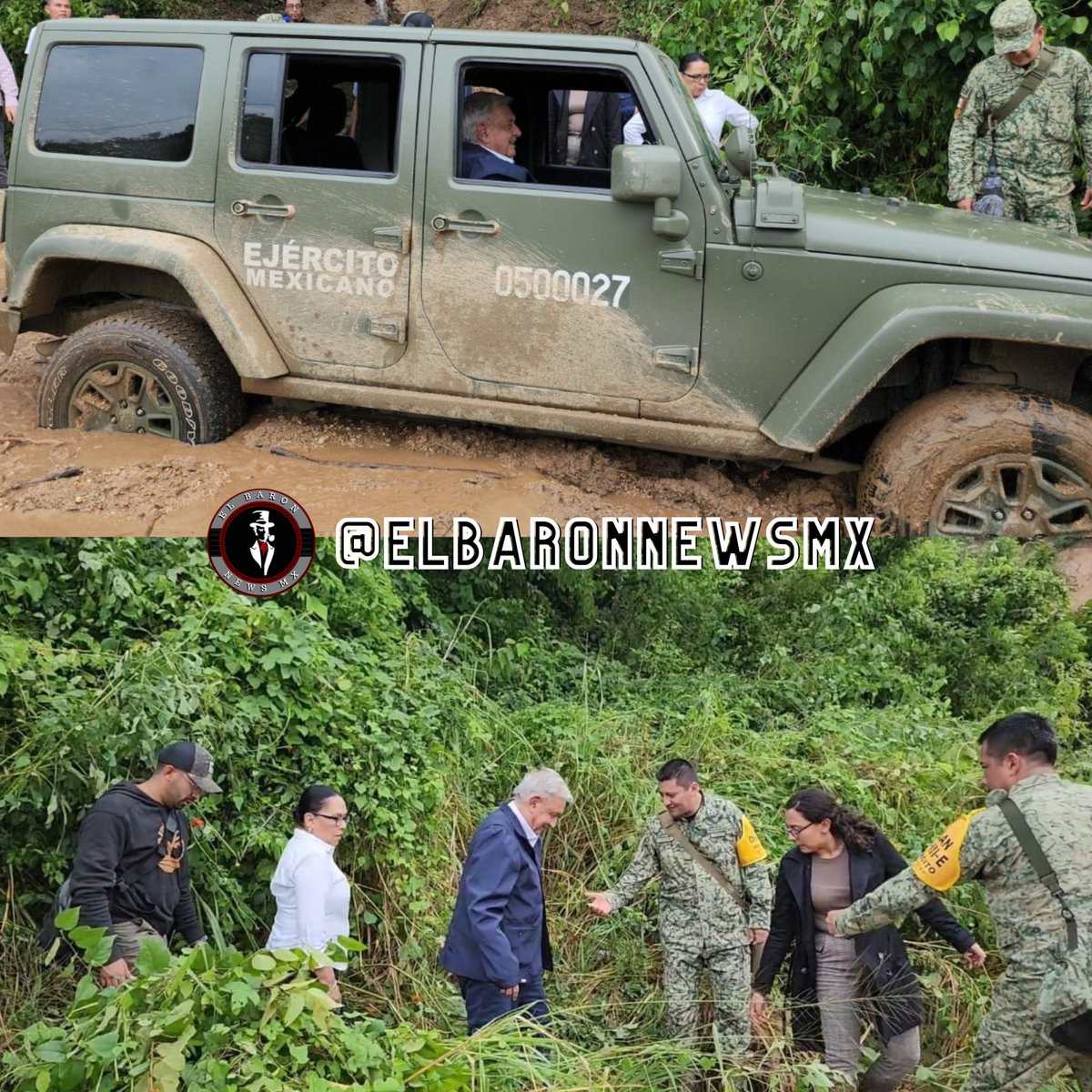ElBaronNews_'s tweet photo. 📢 EL PREMIO AL PNDJO  DEL AÑO🏆

- Autopista del sol cerrada, 4x4 del ejército se queda atascada, luego hablamos que no podía brincar un vil charco por qué se enfermaba!!

NO LE DES RT POR QUE ESE ENOJA EL VIEJO GUANGO

#Acapulco sin #Fonden 
SIGUE AL BARÓN Y TE SIGO #YaSeVan https://t.co/p3i74fYXcy