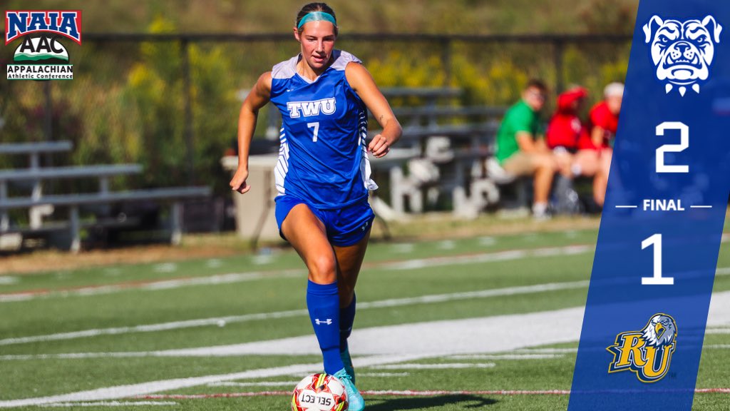 twbulldogs's tweet photo. A second half goal by Addison Smith turned into the game-winning goal as @SoccerTwu defeated (RV) Reinhardt University 2️⃣-1️⃣, moving them into second place in the @AACsports standings. Anna-Lena Strauss scored the game-tying goal for the team. 
@DPASports https://t.co/LyigsQXPKv