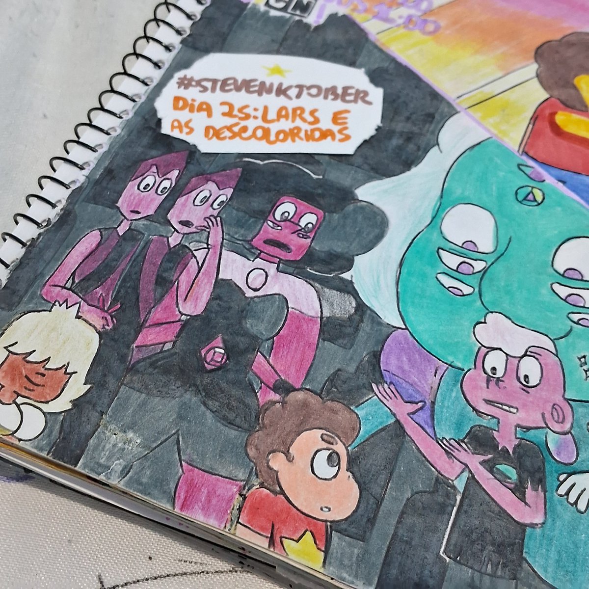 GabrielRN123's tweet photo. "Eu sou um zumbi?!" ✨️
@AdmFalouSteven #StevenKTober #StevenUniverse #OffColors #Stevenuniversefanart https://t.co/mkgWQTEENG