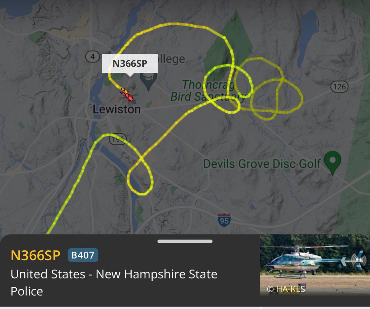 zxkdXRPL's tweet photo. @rawsalerts State police helicopter looks like they are still searching https://t.co/FF191p1u5k