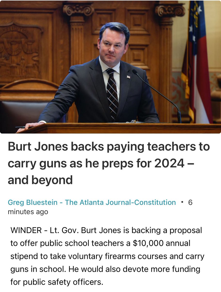 This is ridiculous. It is absolutely unacceptable to ask teachers to carry guns to protect our children. Teachers want to teach not engage in potential combat. Republicans need to do their jobs and actually pass gun safety legislation.