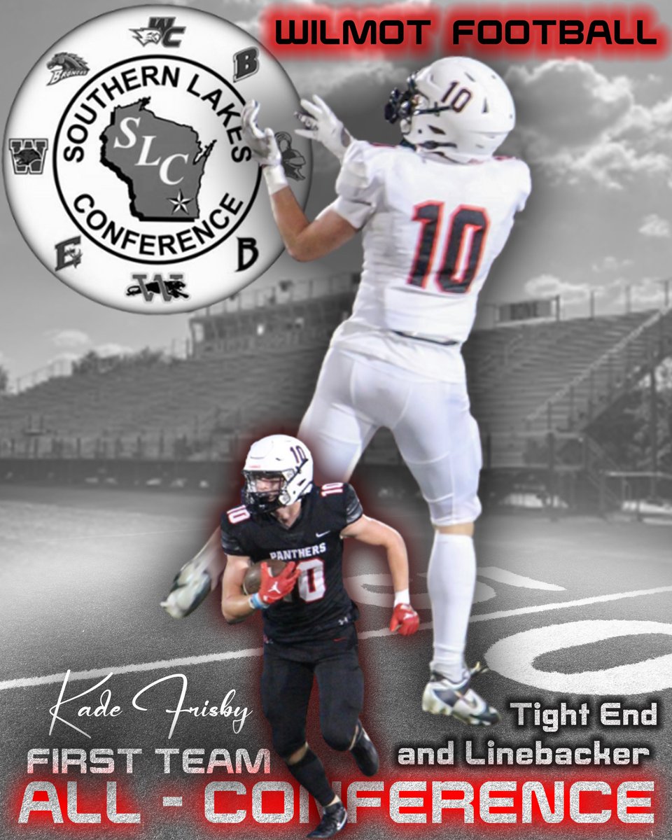 Congrats <a href="/FrisbyKade/">Kade Frisby</a> 1st team All Southern Lakes Tight End and Linebacker