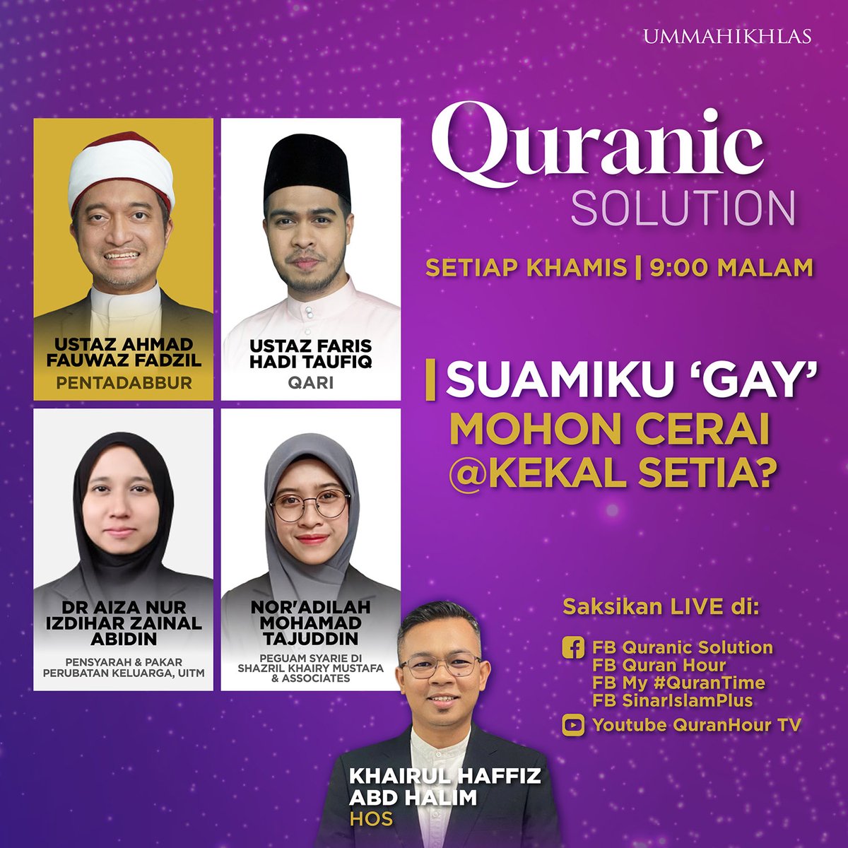 quransolution_'s tweet photo. Ikuti perbincangannya bersama panel jemputan malam ini di semua platform Quranic Solution.
Facebook: https://t.co/HyOiCCURBC
Youtube: https://t.co/GK3G4BdNwa
#QuranicSolution
#BongkarFormulaAlQuran https://t.co/AVa72MxBM0