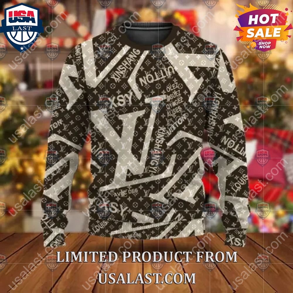 Super Hot Fashion on X: Louis Vuitton Theme Brown Ugly Christmas Sweater  Link to order:  #LouisVuitton #Christmas #Sweater  #jumper  / X
