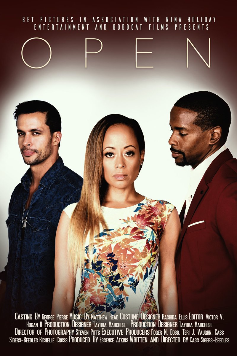 So it looks like I have a new movie to watch this weekend. Chile!!! I been peeping cutie on the left since I first saw him on The Originals and then on Truth be told on Apple TV. I love anything with Essence Atkins. Anyone seen this?? 👀👀 #Openmovie