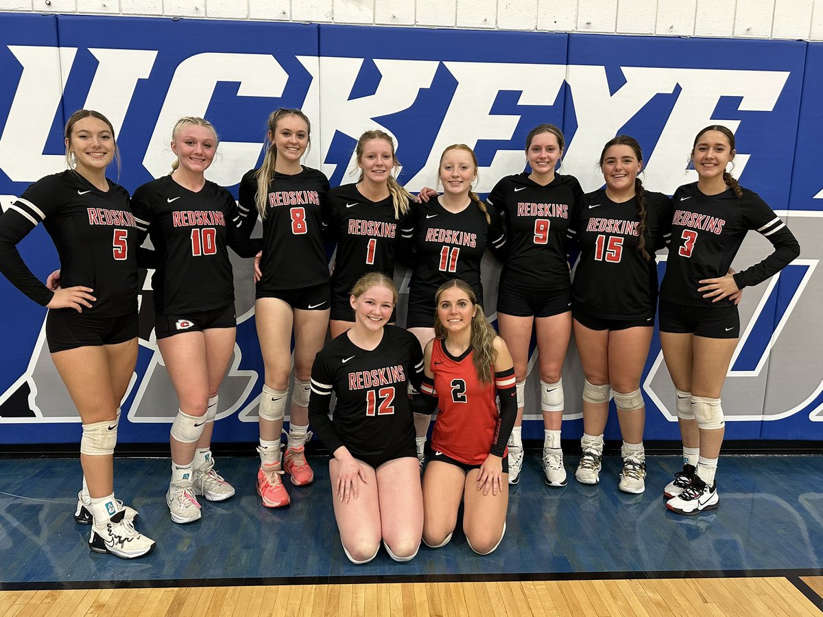 mrslorihistory's tweet image. Caldwell Volleyball will play Hiland at Claymont High School on Saturday at 12:00 for the District Final. 
🖤❤️🤍Let’s go Skins🤍❤️🖤