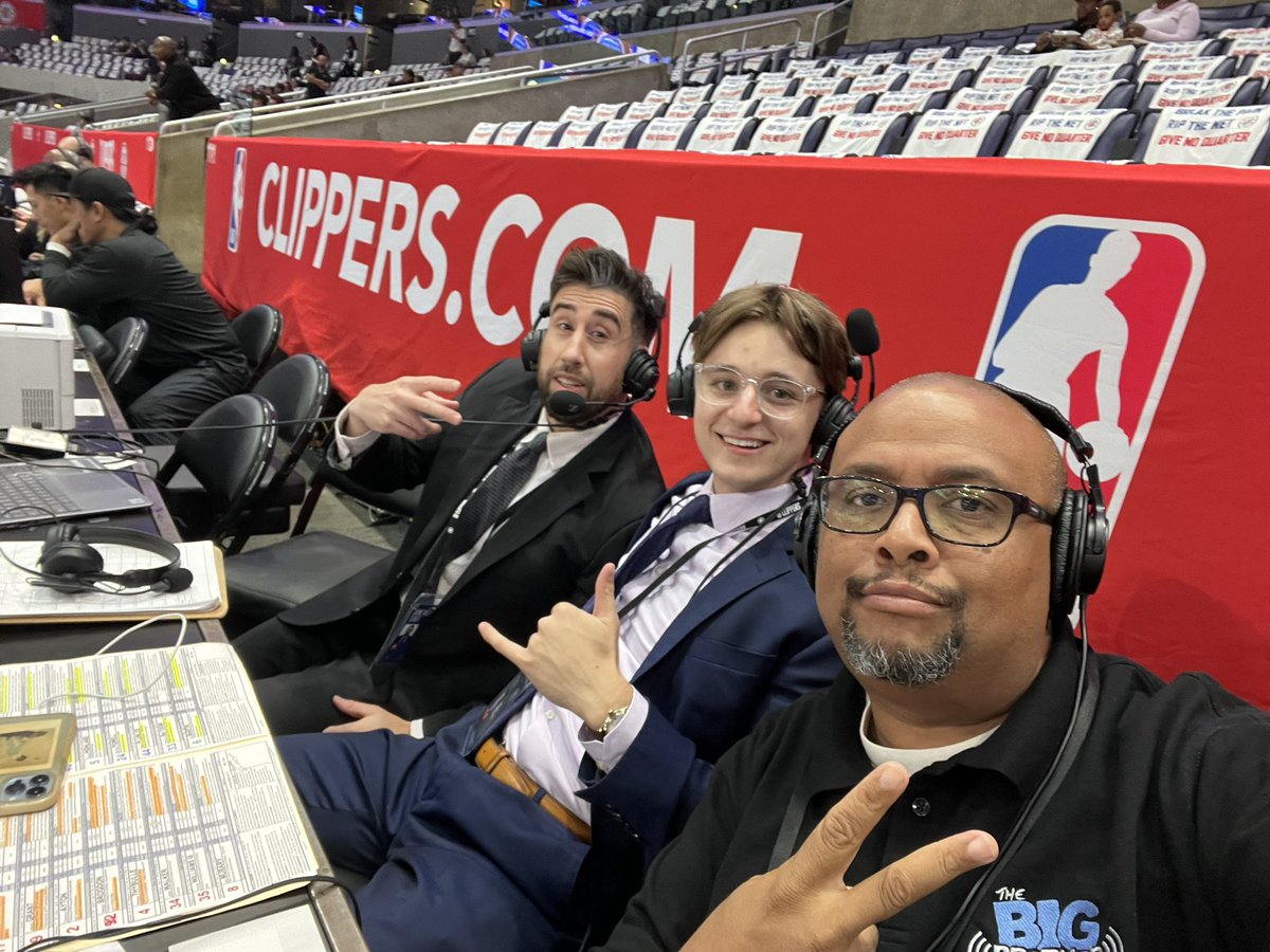 bigbrotherjake's tweet photo. Opening Night 2023! #clippernation the best NBA Broadcast on radio is ready to give you high quality broadcasting! The #TMCREW is ready! @_carlojimenez @followAdamA https://t.co/i1YovUcaCz