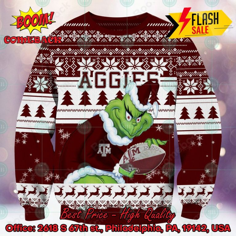 NCAA Texas A&M Aggies Sneaky Grinch Ugly Christmas Sweater
Buy here: boomcomeback.com/product/ncaa-t…
#TexasAMAggies #NCAA #Grinch #Christmas #Sweater #jumper