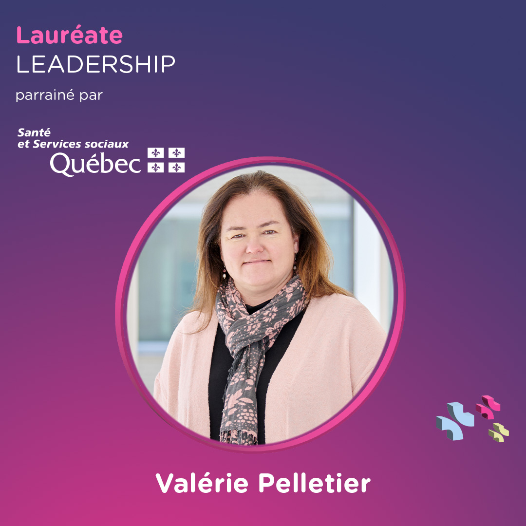 Félicitations à Valérie Pelletier, directrice des soins infirmiers au <a href="/ChuSteJustine/">CHU Sainte-Justine</a>, grande lauréate dans la catégorie Leadership! Une figure remarquable de la profession infirmière engagée pour le bien-être de ses équipes. Bravo, Valérie!