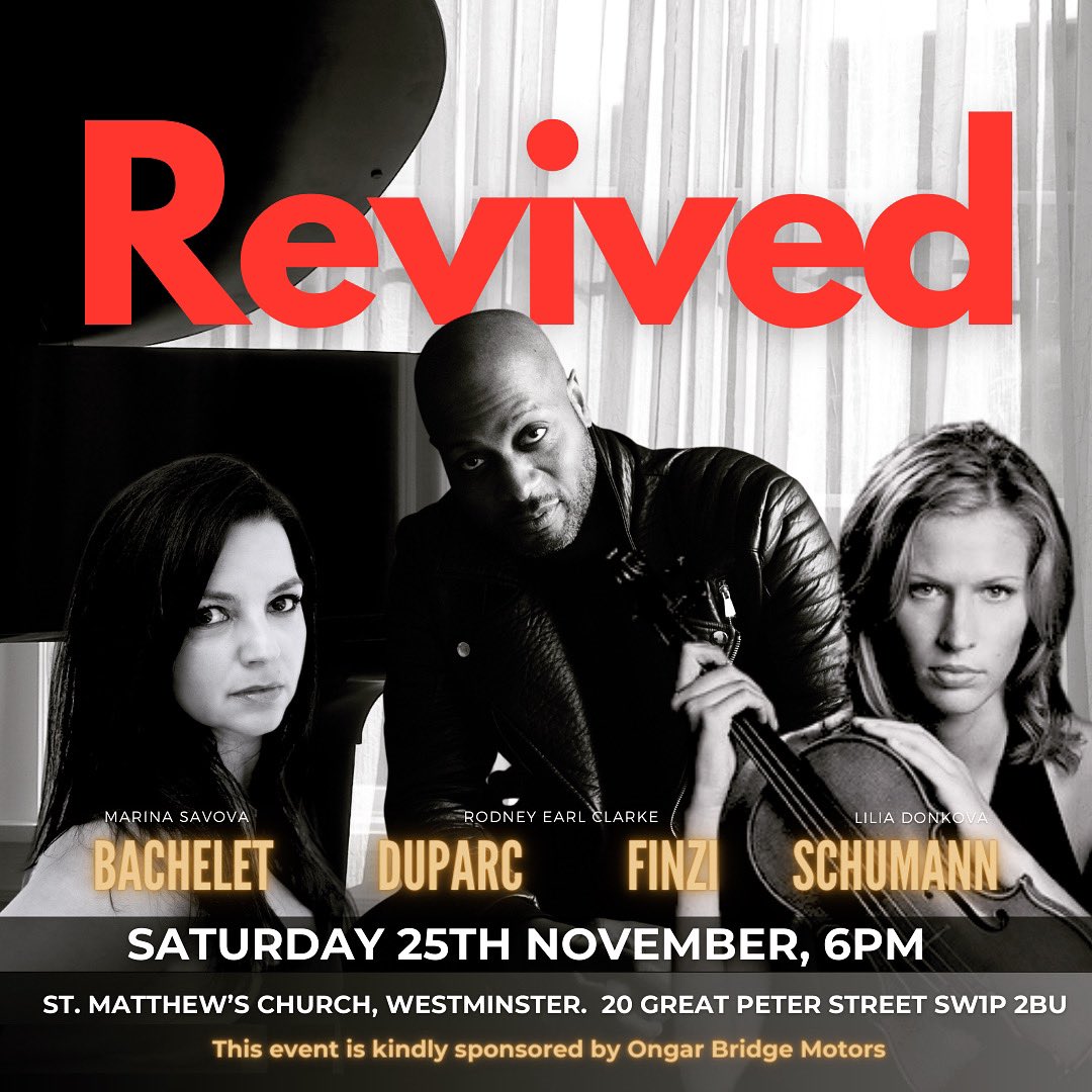 🔥REVIVED 🔥 - this trio weaves classical traditions with a fresh, innovative approach. #livemusic #recital #revived #ClassicalMusic #londontickets @rodneyEclarke wegottickets.com/event/597560