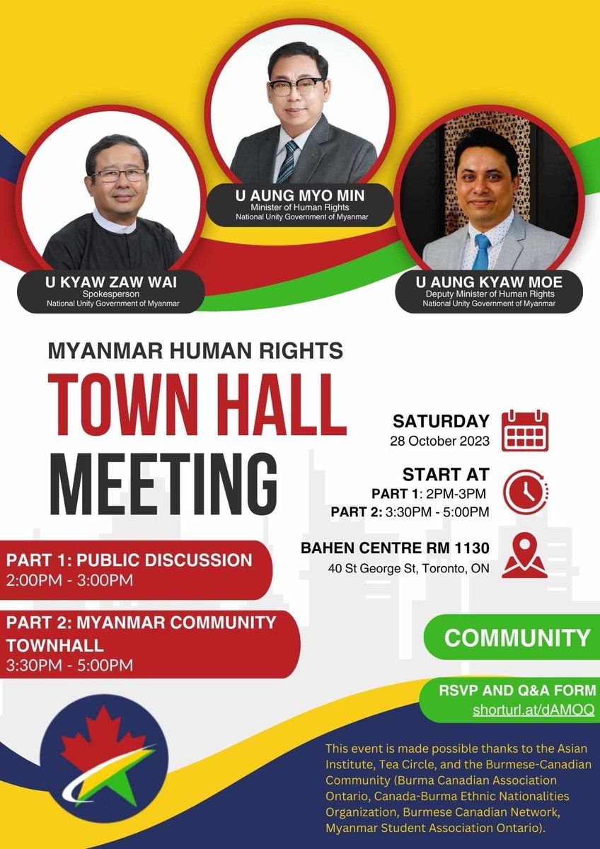 Please join us in Toronto , Canada 🇨🇦 on October 28 2023