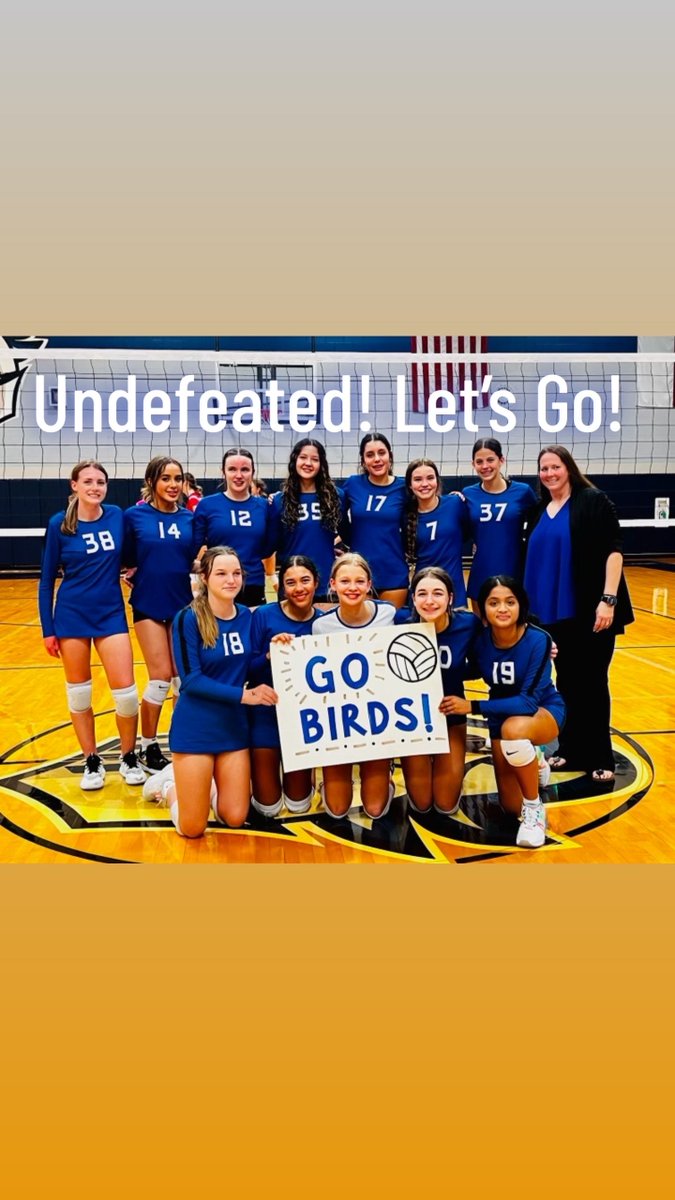Way to go, Lady Eagles! They are still the undefeated team to beat and are off to the Championship game tomorrow night at Hedrick MS. Come out loud and proud to cheer them on for possible back-to-back Championships at 6:30 PM! Go Eagles!!