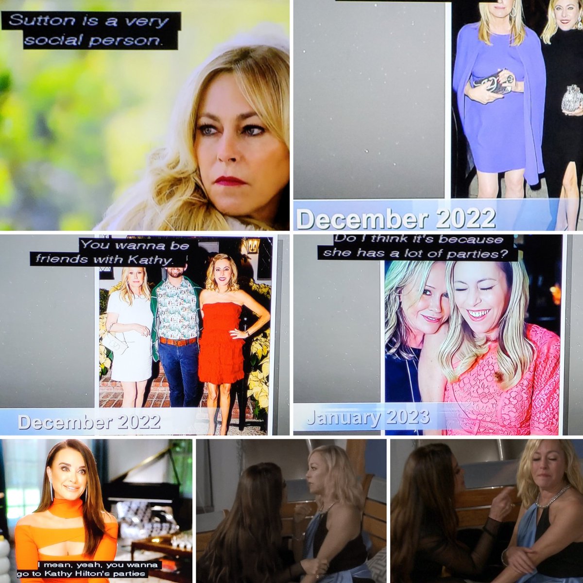 IfMarys's tweet photo. No cap from Kyle about Sutton being a social animal, but Kyle is too. She never defended Sutton. She didn't know Diana from a can of paint, but manhandled Sutton, because she knew better to do that to Lisa or Erika. #RHOBH #RHOBHPremiere https://t.co/rFVOGY0ZZK