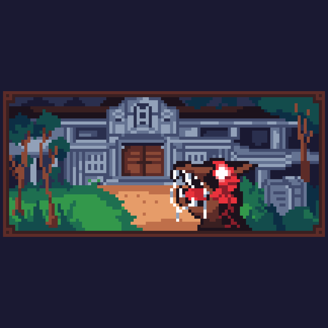 ygdran's tweet photo. Day - 25 - Mountains
The Mansion on Arklay Mountains - Resident Evil
#Octobit #Octobit2023 #pixelart #aseprite #mountains #game #ResidentEvil #cerberus #arklay #spencer #mansion #survivalhorror #halloween https://t.co/q3DsvwKrIH