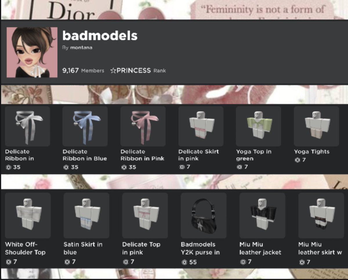 virginswans's tweet image. badmodels coquette collection out now! made by @bisoumontana. Outfits made by me! Go shop at badmodels today!! Please like, share, retweet! 💞|| #roblox #robloxugc #badmodels #robloxmodels #robloxbarbie #robloxfyp #fyp #fyppp