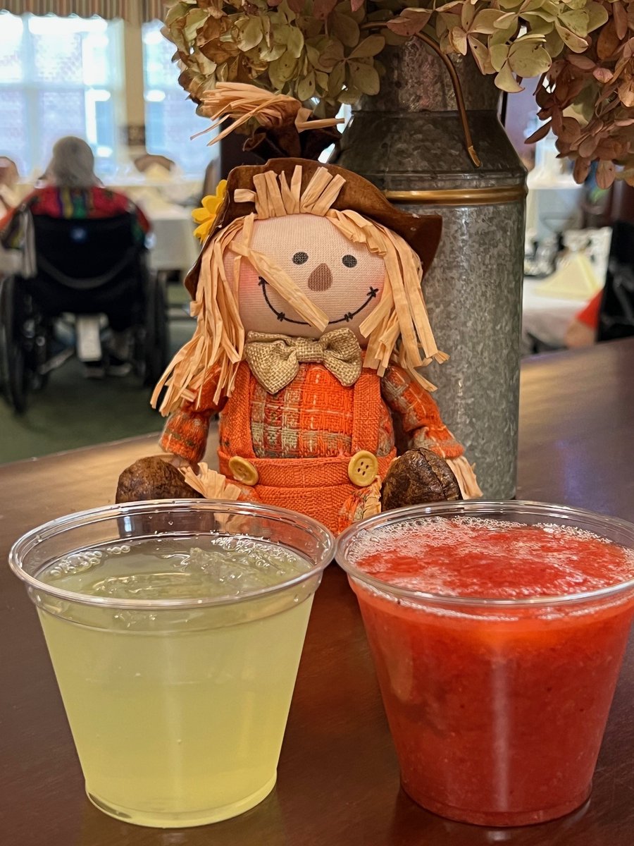 At our Happy Hour last week, we made "Hasta La-Vista" Margarita to bid our 80s theme week farewell!  We had so much fun and look forward to all the upcoming holiday events!  #TrilogyThemeWeeks #SeniorLivng #Lexington