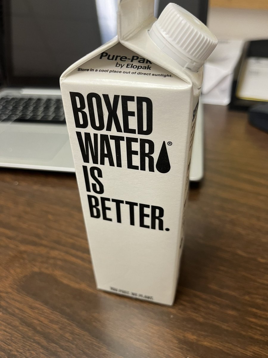 Boxed water 🤯 #betterplanet