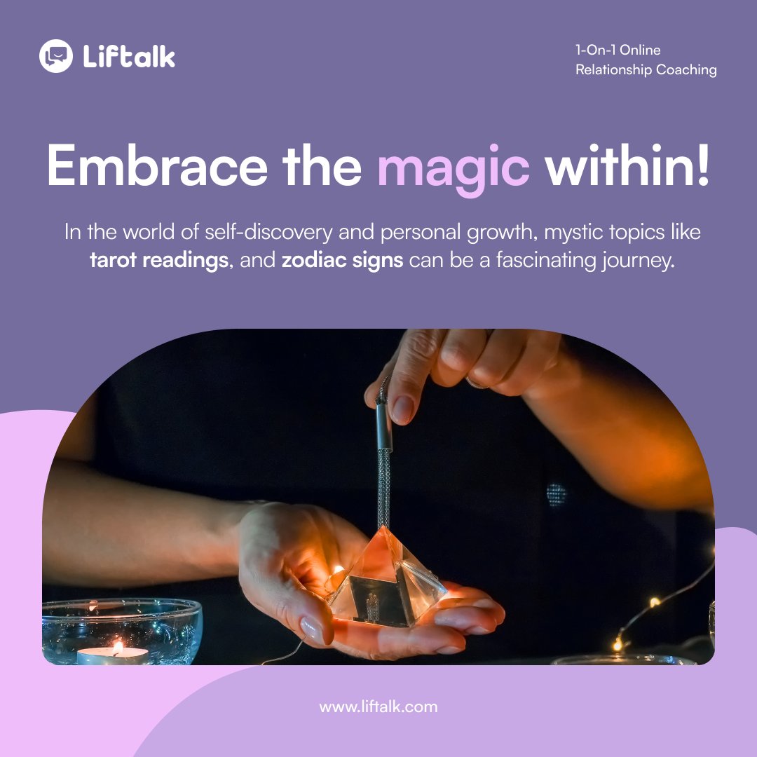 liftalk's tweet photo. Whether you're seeking guidance from the cards or looking to understand your cosmic path, we're here to support you every step of the way. 🔮📷Stay tuned for more mystical insights and personal development tips from our app! 📷#mysticjourney #selfdiscovery #unlockpotential https://t.co/wrPr9bZ4pk