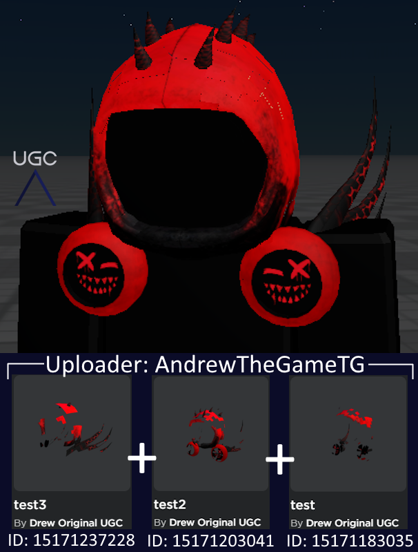 Peak” UGC on X: UGC creator Kyerium uploaded a knockoff of the item Epic  Face in 3 parts. The items are meant to be used with goqurt's Epic Face  mouth. #Roblox #RobloxUGC