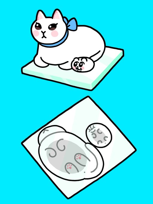 「蝶ネクタイ 白い猫」のTwitter画像/イラスト(人気順)