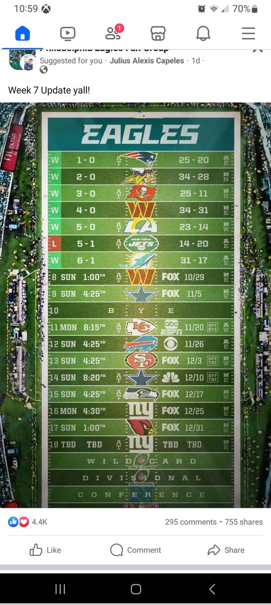 Its_Materials's tweet photo. Easy Schedule see yall in the superbowl👀👌 https://t.co/cRTiDDjUsC