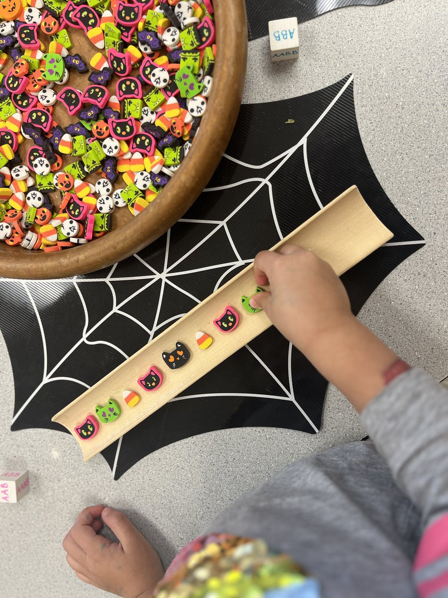We love mini erasers for sorting and patterning!