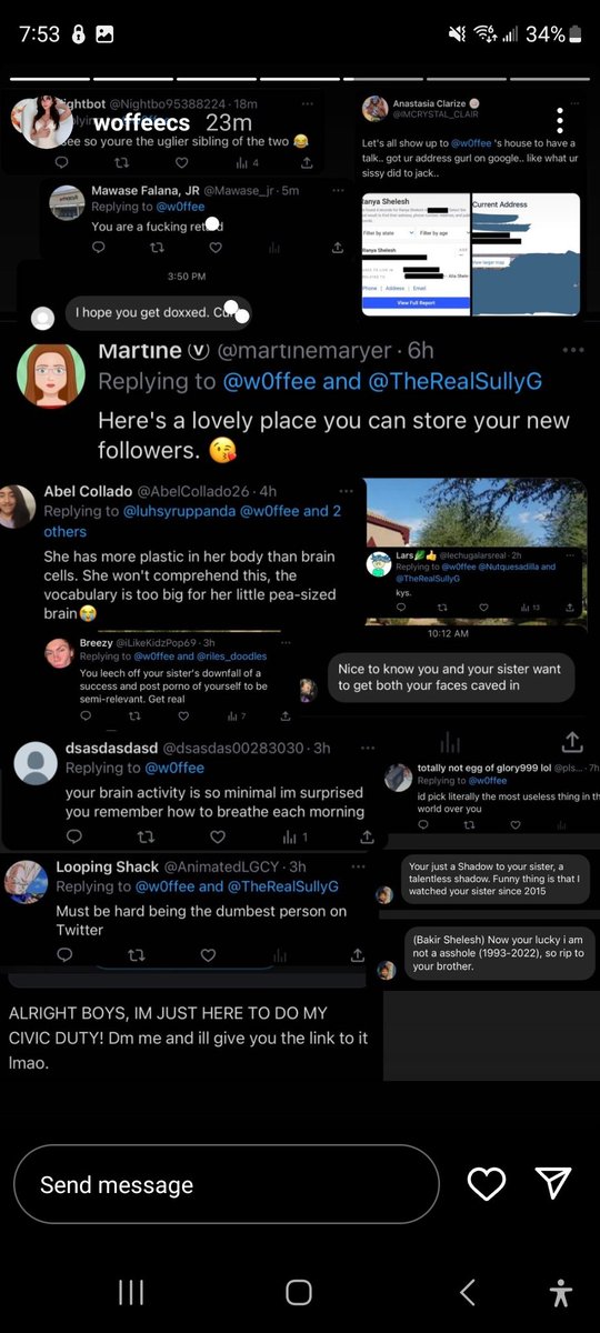 DLullaby09's tweet photo. @sssniperwolf &amp; her sister @woffee replies to hate on their Instagram stories.  What are you're thoughts? 🤔🗑 https://t.co/nLiICatfTT