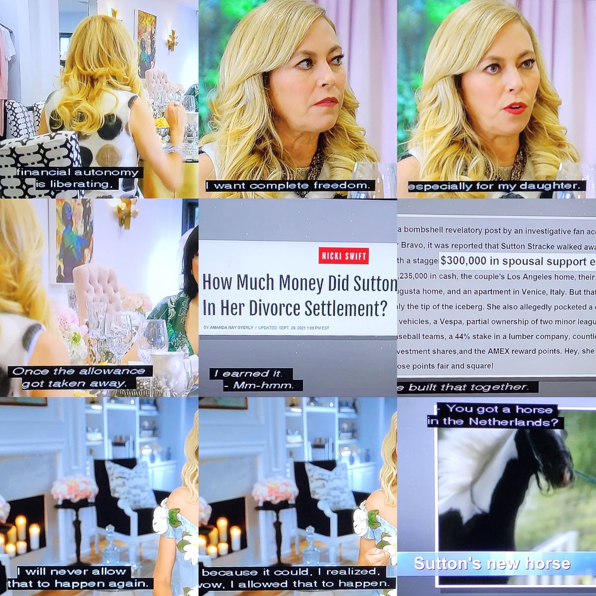 IfMarys's tweet photo. No cap Sutton. My parents were married until my mom passed. She taught me to get a job and have my own checking. She was a stay-at home mom until a partime job made sense and then a full-time job. #RHOBH #RHOBHPremiere https://t.co/5t4DcJ0Tzw