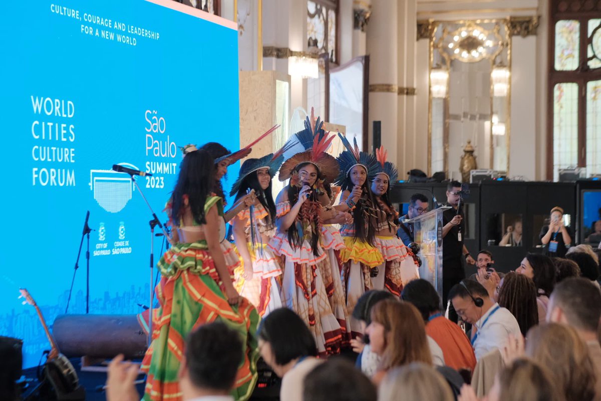 wccforum's tweet photo. 💫 Day 1 highlights from #WCCF_Summit 2023, São Paulo:
Opening performance by indigenous singers Suraras do Tapajós
Warm welcomes from @justinesimons1 @martasuplicy_ @AlineTorresSp
Cities sharing best ideas from #WCCF_LeadershipExchange supported by @bloombergdotorg https://t.co/yiW5LAgS5L
