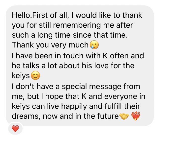 keiyyy_'s tweet photo. In line with our man’s recent birthday celebration, I asked his number 1 fan for a message. I was really surprised to get a reply though😭
Ps. i won’t disclose his account for his privacy🥹
HAPPY BIRTHDAY K👑
#HAPPY_K_DAY
#abdTEAM #andTEAM_K
@andTEAM_members https://t.co/i2k0EL8uXH