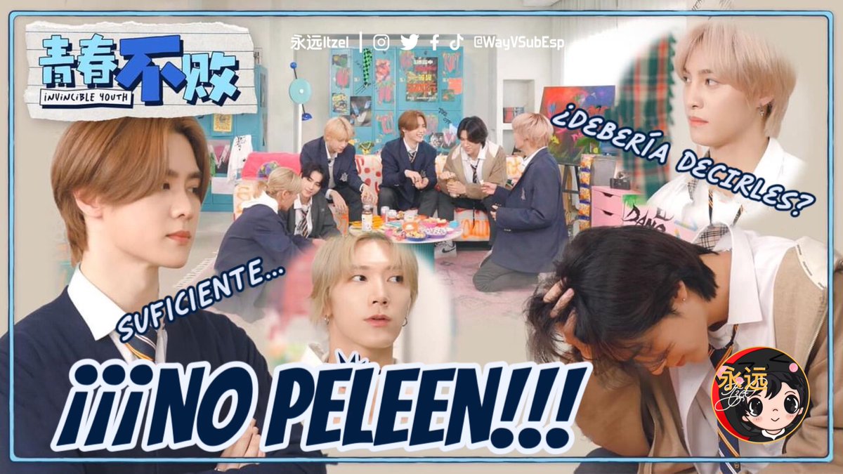 WayVSubEsp's tweet photo. [📹] [SUB ESP] Secreto Revelado | Invincible Youth EP.1 

🔗 https://t.co/XP2QcHI2Qr

#WayV #InvincibleYouth #KUN #TEN #WINWIN #XIAOJUN #HENDERY #YANGYANG #青春不败 #OnMyYouth #遗憾效应 https://t.co/83b2M7iyxZ