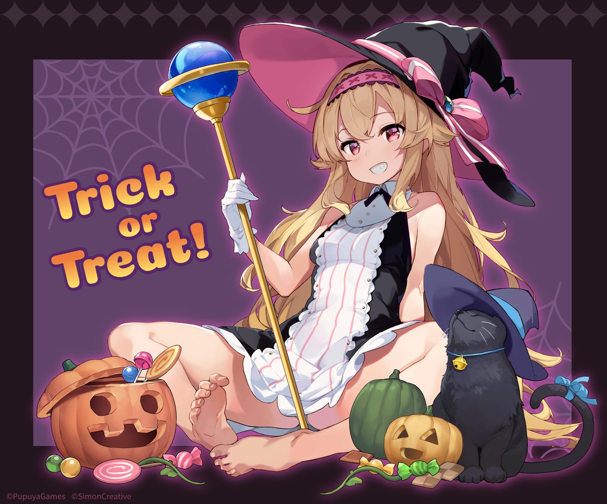 Feet-or-Feet! 🎃
Oops, I meant, Trick or Treat! 👻👻

#Halloween #HappyHalloween #ハロウィン
#LittleWitchNobeta  #リトルウィッチノベタ