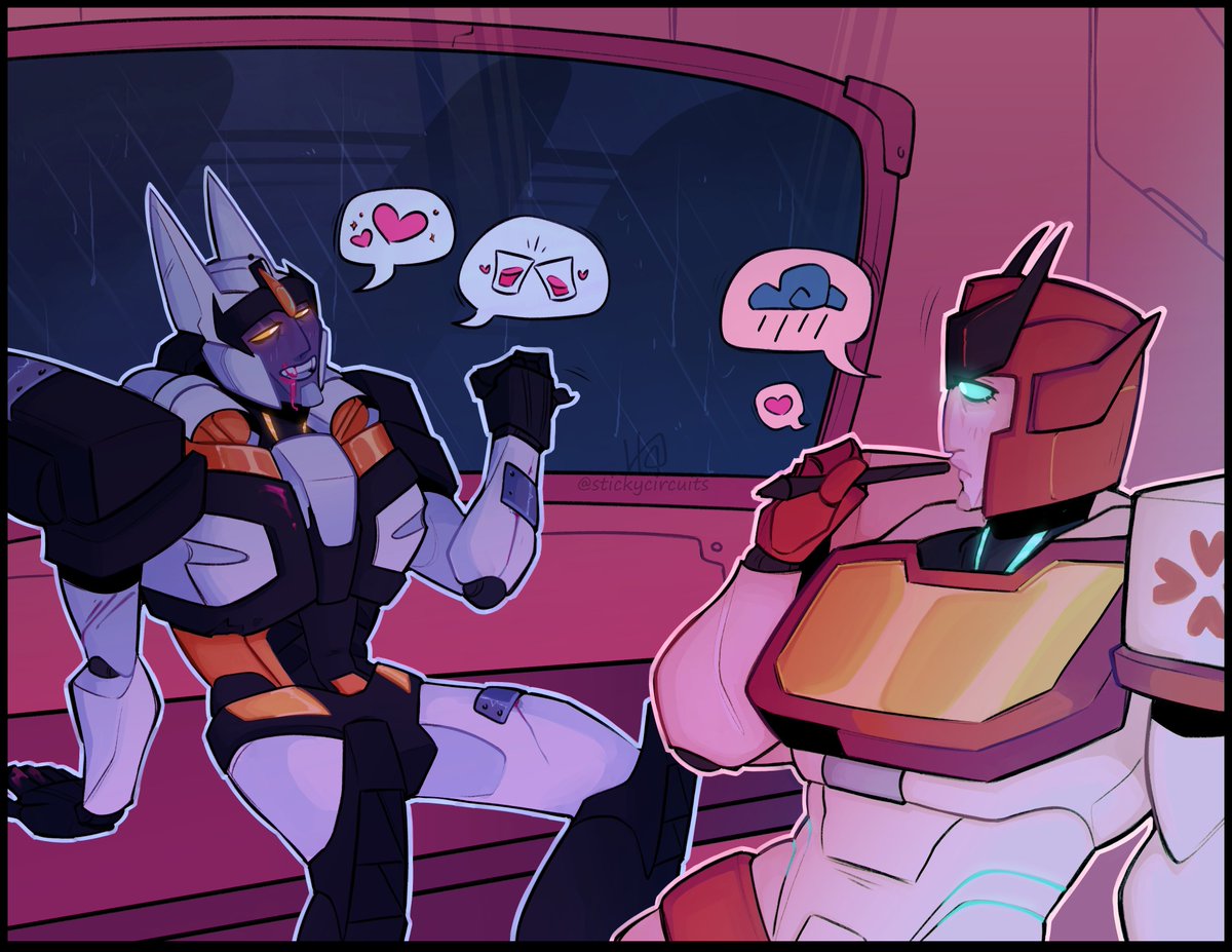 and my second piece i did for <a href="/SoCZine/">SliceofCybertronZine</a> this time with some dead end drift and ratty 🥰