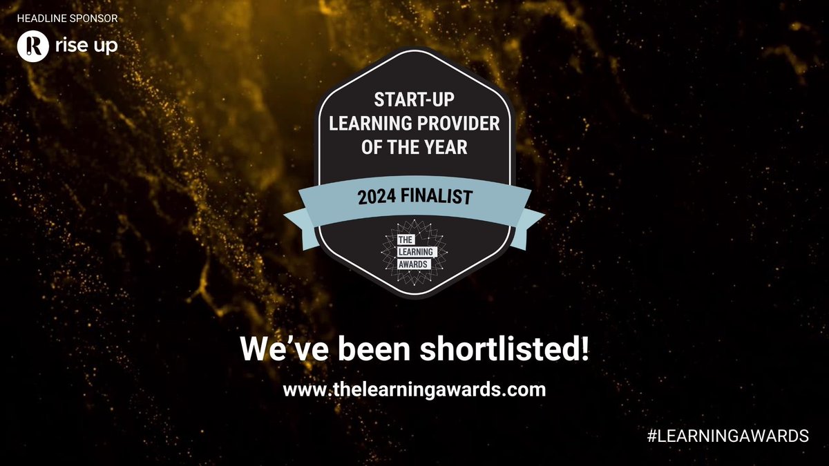 HD_Learning's tweet image. We did it!! Shortlisted as finalists! Wahooo Start-up Learning Provider of the year #thankyou #learningawards2024