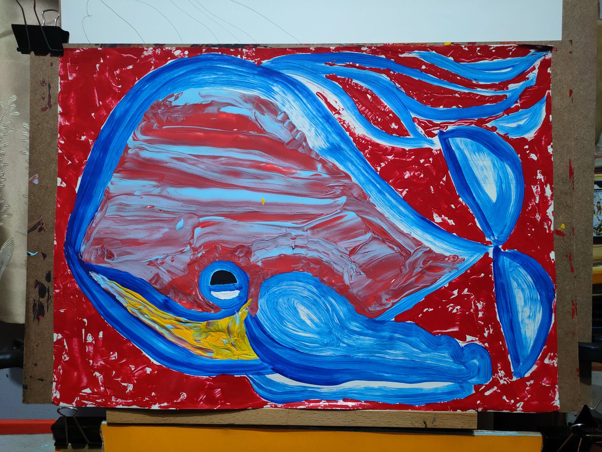 Baby whale in the Red Sea #babywhale #whale #spermwhale #bluewhale #ocean #sea #doodleart #artist #artreels #สีไม้ #artgallery #artwork  #drawing #artvideo #วาดไปเรื่อย #artstudio #painting #artcurator #arts #artlover #artjournal #artstudio #tattooart #sketcheveryday