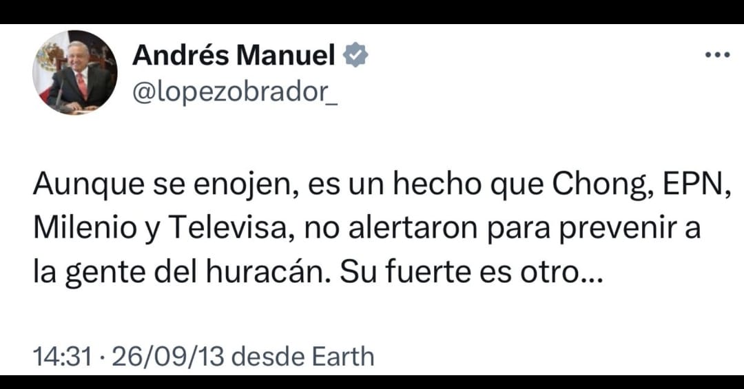 Increíble la irresponsabilidad de este gobierno con varios temas y la desaparición del Fonden. Pero vamos muy bien.