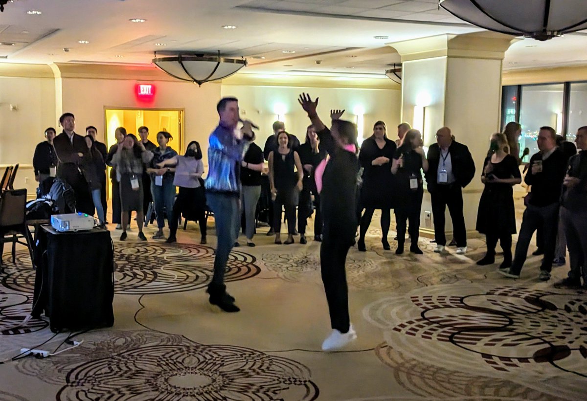 I didn't get a lot of great pictures of #SMDM23 karaoke, but I think this one really captures the spirit of the evening. 🎤💗🎶

No matter what kind of research you do, the best thing about @socmdm is the amazing people. Love you all and see you next year in Boston for #SMDM24!