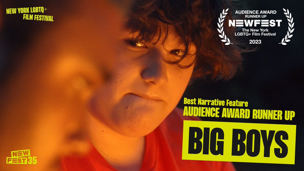 BIG BOYS Wins Audience Award Runner Up at @NewFestNYC !!! 🤩 
Thank you to everyone who came out to the event and made it such a special night 🎉
#NewFest35