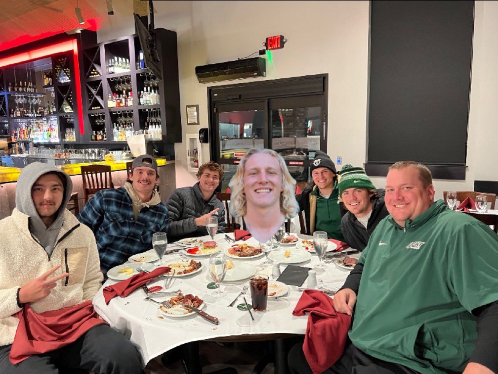 Great QB dinner tonight. Really appreciate these guys &amp; what they do everyday. Honored to be their coach! <a href="/Rocky_Football/">Rocky Football</a> #QBRoom #BearRaid #Family