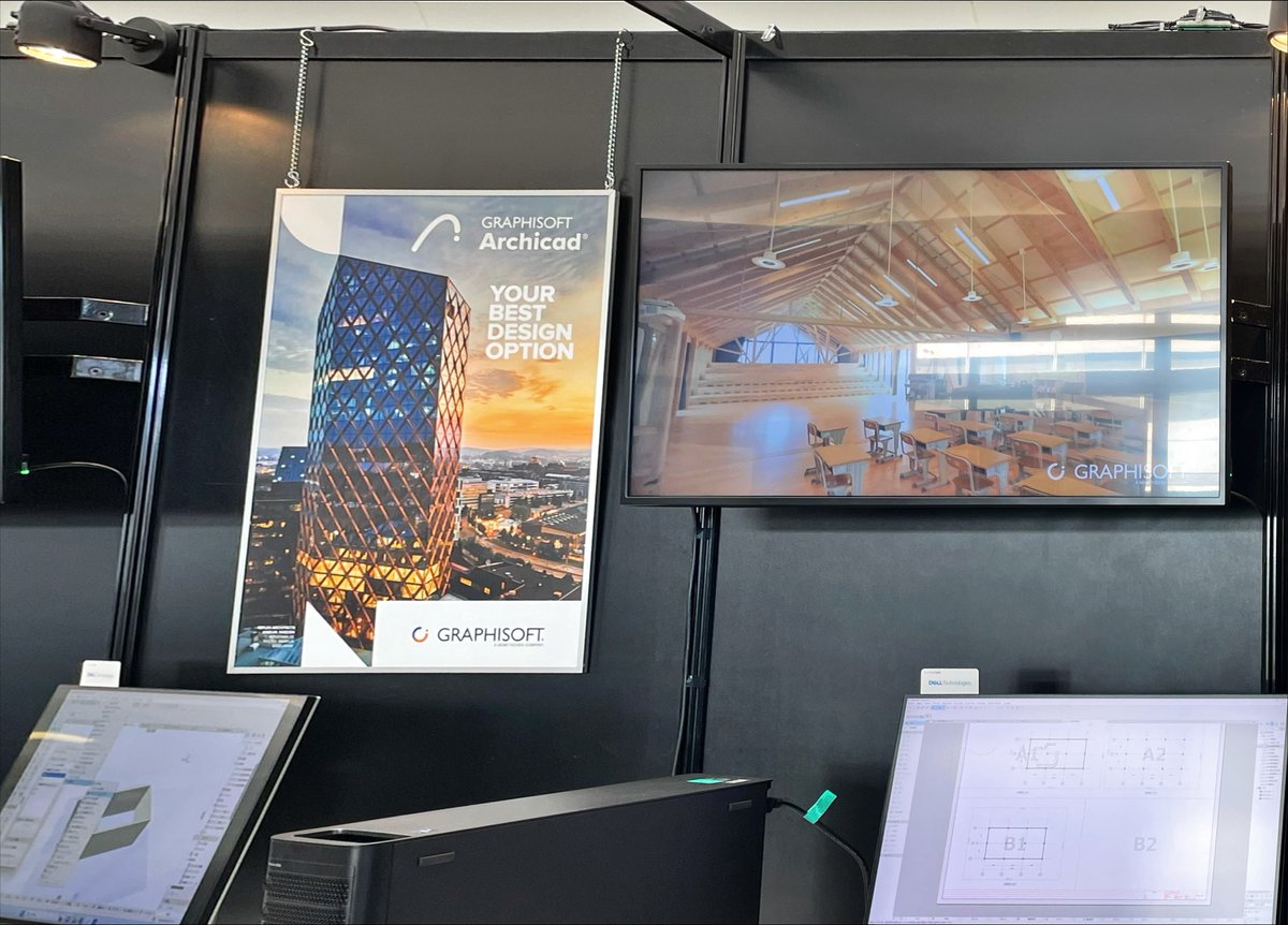GraphisoftJapan's tweet image. 本日有明TFTホールで開催中の #Archifuture 2023に出展しております！
ご来場の皆さま、#Graphisoft ブースにもぜひ足をお運びくださいませ🤗 

bit.ly/46KqTya