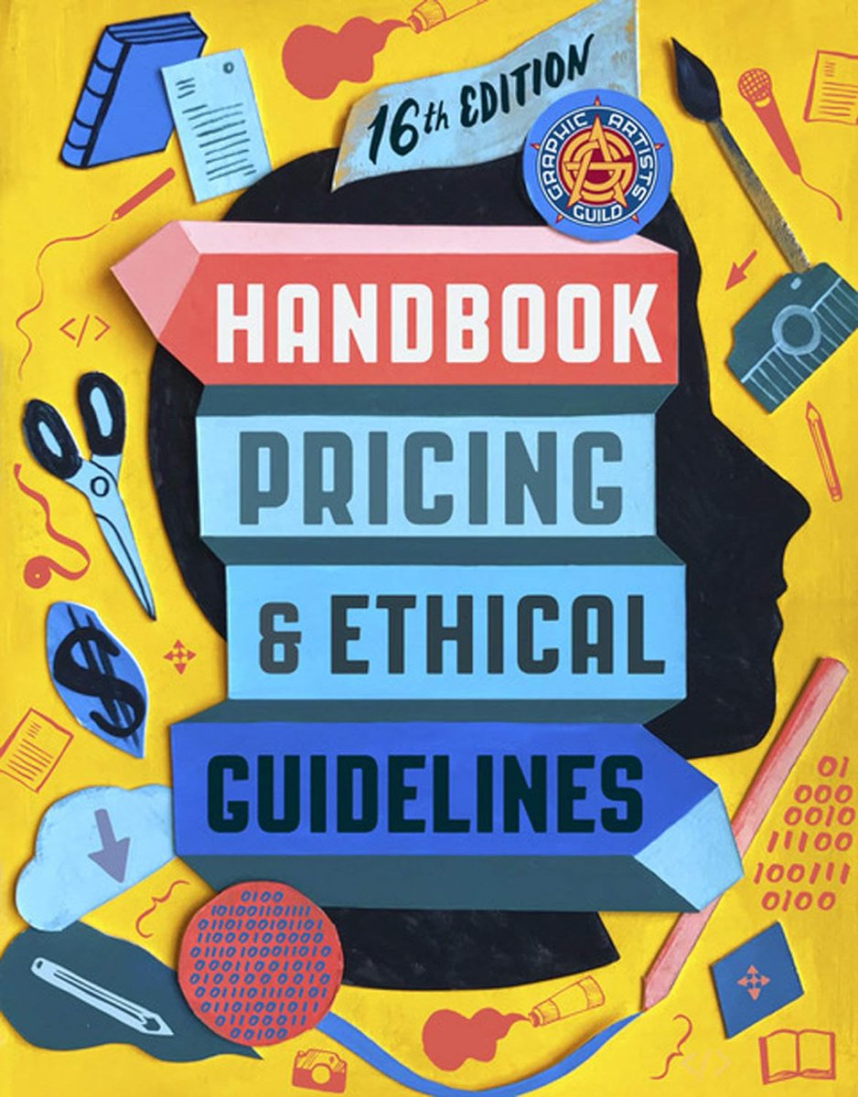 CDPUG's tweet photo. Graphic Artists Guild Handbook: 16th Edition https://t.co/Oh7XaotGuW #cdpug #clevelanddigitalpublishingusersgroup #graphicartist #graphicartistguild #graphicdesign #pricingguidelines https://t.co/i2bRoMRoDT