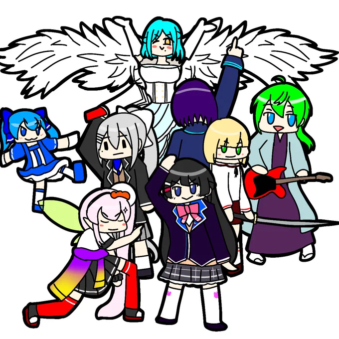 配信、ライブネタ過去絵 #1期生のおうた企画 