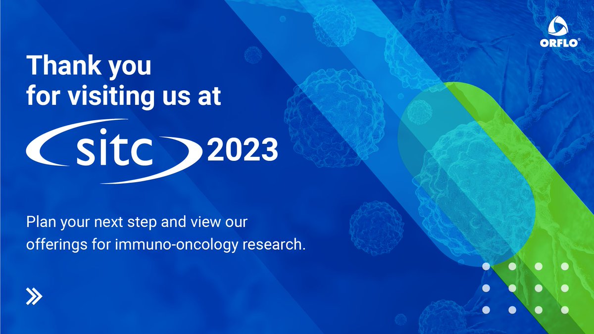 Orflo_Tech's tweet image. Thank you for meeting us at SITC 2023! Check out our offerings for immuno-oncology research.
orflo.com/cell-gene-ther…

#Orflo #SITCancer #cancer #immunotherapy #cellanalyzer