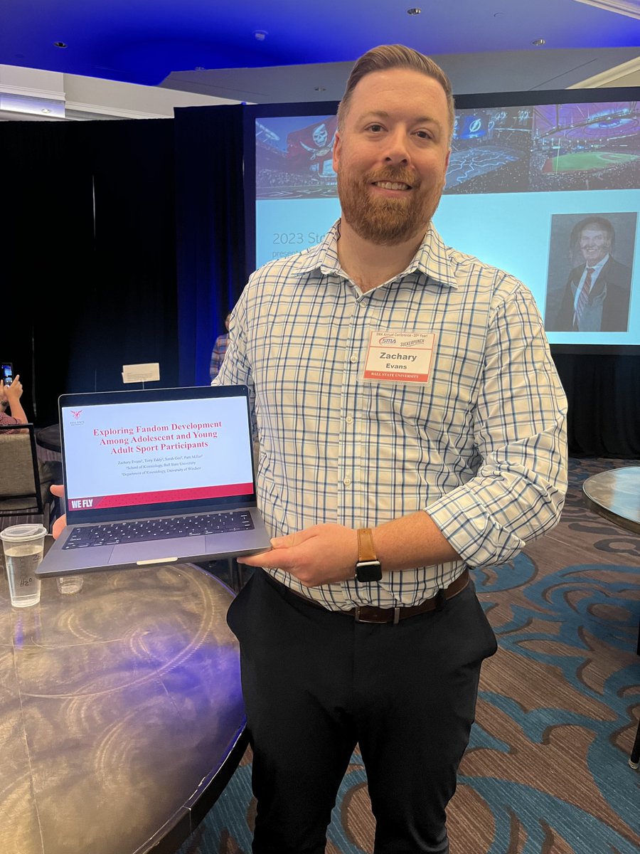Dr. Zachary Evans is proudly representing the program at the Sport Marketing Association Conference in St. Petersburg, Florida, where he contributed a presentation entitled, "Multidimensional Attitudes Toward Sponsorship Scale."

#ChirpChirp